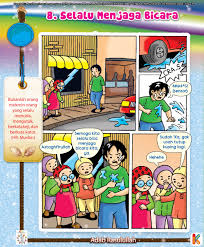 Komik Adab Selalu Menjaga Bicara Komik Anak Pendidikan Membaca Buku