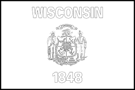 Wisconsin coloring pages at getdrawings free download. Wisconsin Flag Coloring Page State Flag Drawing Flags Web