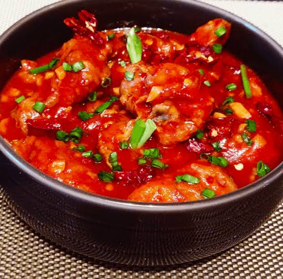 Chicken In Hot Garlic Sauce