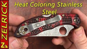 Black stainless steel is just as durable as your classic stainless steel, but features a richer, deeper colored finish. Heat Coloring Stainless Steel Youtube
