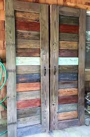 awesome creations with used wooden pallets pallet door making barn doors barn doors sliding