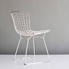 rustic side chair white vintage harry bertoia side chairs bertoia chair