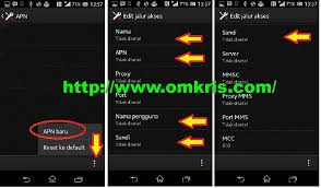 Settings > mobile network settings > access point names > fill in your new apn. Cara Setting Apn Android Gsm Telkomsel Indosat Xl 3 Axis Om Kris