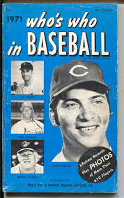 Who's Who In Baseball 1971-Johnny Bench-Bob Gibson-Boog Powell-stats-VG/FN:  (1971) Photograph