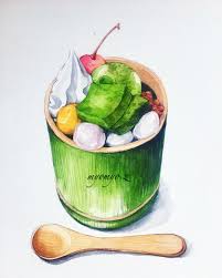 久しぶり 今日から帰りました 抹茶デザートです 水彩 水彩画 手绘 插画 絵 イラスト 插畫 手繪 fooddrawing foodillustration foodpainting draw drawing watercolor 抹茶 デザート 水彩画 食品 食品イラスト