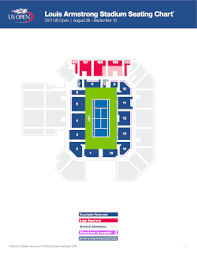 Fillable Online Louis Armstrong Stadium Seating Chart Fax