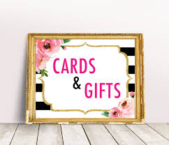 Cards And Gifts Sign Kate Bridal Shower Sign Spade Party Etsy Kate Spade Bridal Shower Theme Bridal Shower Signs Simple Bridal Shower