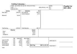Walaupun ada pendapatan yang bagus dalam bisnes. Malaysia Payslip Sample