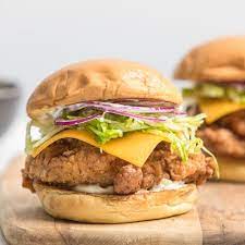 Fried Chicken Recipe Chicken Burgers Delicious Burger Recipes Fried Chicken Burger