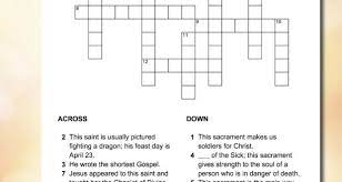 Word search puzzles can be. St George Sacraments Crossword
