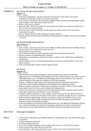 You must keep your resume clear and concise to follow best practices. Inl Pilot Resume Samples Velvet Jobs