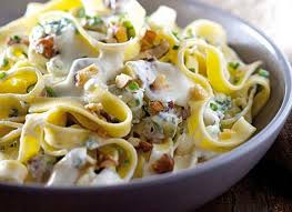 Farfalle al gorgonzola e noci. Ricetta Fetuccine Gorgonzola E Noci Ricetta Primi Piatti Di Pasta