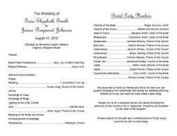 Free Wedding Program Templates Lovetoknow Wedding Program Template Free Wedding Programs Template Wedding Program Examples