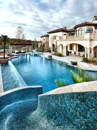 Mansion With Indoor Pool With Slides Inside Big Houses With Pools With Slides Sw Amazing Swimming Pools Big Houses With Pools Dream Pools