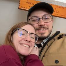 Posting flyers for a show in Rhinelander, WI