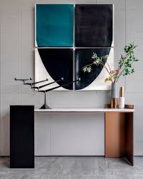 Bir Evin Tum Kimligi Dresuarinda Saklidir Renkli Ve Keskin Hatli Dresuar Interiordesign Modern Console Tables Living Room Console Console Table Decorating