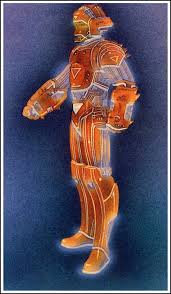 Character Model By Moebius Colorized By Peter Lloyd For Tron Moebius Art Concept Art Movie Art