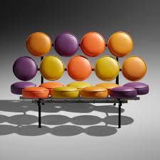 The sofa was designed by irving harper of george nelson associates.it was produced in two lengths from 1956 to 1961. 329 George Nelson Associates Marshmallow Sofa Design 25 March 2021 Auctions Wright Auctions Of Art And Design