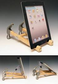Creative Hammer Ipad Dock Diy Ipad Stand Ipad Stand Diy