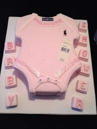Girl S Ralph Lauren Baby Vest Cake Onesie Baby Shower Cake Baby Shower Cakes Baby Shower Food For Girl