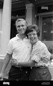 Billie Jean King And Her Husband Larry Before They Leave For Wales Where Billie Jean Plays In The Welsh Tennis Championships 3rd July 1966 Stock Photo Alamy