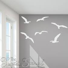 Gold leafed seagull wall sculpture by artisan house curtis jere, circa 1970s fbx and obj in arhive. Beach Seagulls Peel And Stick Wall Decals For Beach Home Decor