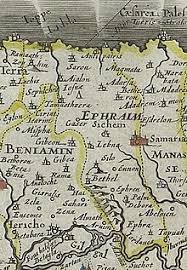 Ancient map from 1747 showing the tribe of judah on west. Tribe Of Ephraim Wikipedia