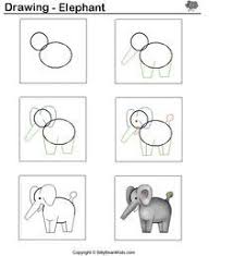Olifant Drawings Doodle Drawings Drawing Tutorials For Kids