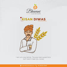 Farmers are the real heroes because with their dedication and effort, the turn a barren land into a land that produces food…. Kisan Diwas Juice Diet Juicing For Health Juice