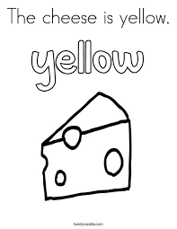 All rights belong to their respective owners. The Cheese Is Yellow Coloring Page Twisty Noodle