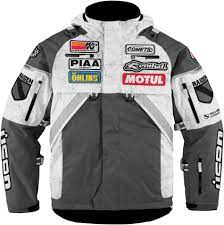 Icon Patrol Raiden Waterproof Jacket Grey Waterproof Motorcycle Jacket Motorcycle Jacket Jackets