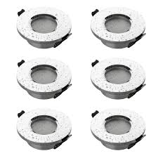 The size of the trim is a personal preference; Sebson 6x Downlight Bathroom Ip44 Incl Gu10 Lamp Holder Mounting Hole O65mm Aluminium Silver Chrome Led Halogen Mouting Frame O84x27mm Recessed Lighting Buy Online In Grenada At Grenada Desertcart Com Productid 89103639