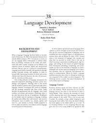 Language Development University Of Delaware