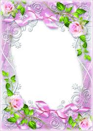 Flower Frame Psd Template Tenderness Roses Morning Flower Frame Floral Border Design Boarders And Frames