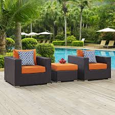 Modway Furniture Modern Convene 3 Piece Outdoor Patio Sofa Set Eei 2363 Gather Stages Of Sensitivity Patio Sofa Set Outdoor Wicker Set Outdoor Furniture Sets