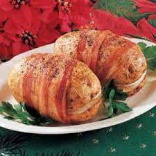 Bacon Wrapped Potatoes Recipe Bacon Wrapped Potatoes Bacon Recipes Bacon Wrapped
