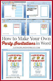 Once the birthday card prints, fold the card as needed. How To Make Your Own Party Invitations Party Invitations Diy Make Your Own Invitations Make Birthday Invitations