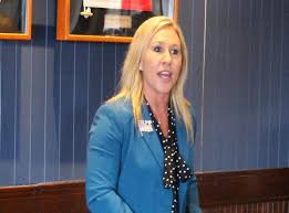 Marjorie taylor greene is a georgia construction company owner and proud believer in the qanon conspiracy theory, who is favored to win the state's traditionally republican 14th congressional. Trump Endorses Qanon Supporter Marjorie Taylor Greene After Republican Primary Win The Independent The Independent