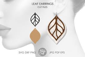 Download icons in all formats or edit them for your designs. Leaf Shaped Earring Graphic By Artisan Craft Svg Creative Fabrica