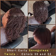 Short Curly Senegalese Twists Colors 30 And 33 Some senegalese twists you may love to try. short curly senegalese twists colors