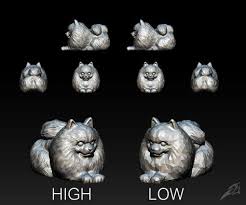 Cute Dog Pomeranian For 3d Print Stl 3d Print Model In 2020 Cute Dogs 3d Printing Pomeranian