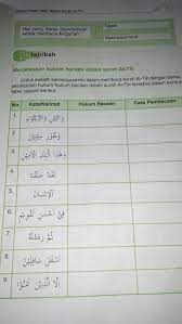 Salin dan beri sakal pada ayat di bawah ini 2. Hukum Tajwid Dalam Surat At Tin Bagi Contoh Surat