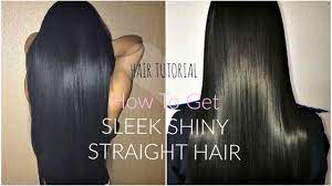 For thick, frizzy hair, use a smoothing shampoo and conditioner. How To Get Straight Sleek Hair Perfectly Frizz Free Tutorial Best Way To Straighten Curly Hair Youtube