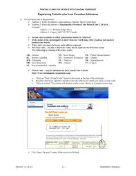 In canada, inheritance law is constitutionally a provincial matter. Entering Canadian Addresses