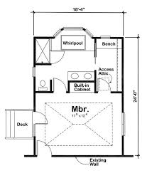 Master bedroom with exposed roof trusses, shiplap walls, and carpet over hardwood flooring. Floor Plans 20x20 Master Bedroom Design Novocom Top