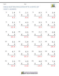 The pdf worksheets are split into different levels to enable convenient downloads. Decimal Multiplication Worksheets 5th Grade