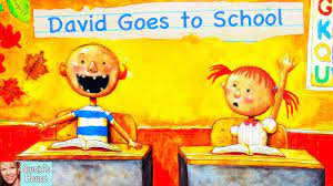 On every page were these words: Kids Book Read Aloud David Goes To School By David Shannon Youtube