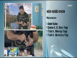 Dr Feridun Kunak Tan Agri Kesici Krem Tarifi Youtube 2020 Krem Youtube Dogal Tedaviler