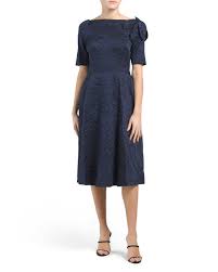 Jacquard Fit Flair Dress Cocktail Dresses T J Maxx In 2020 Flair Dress Dresses Clothes Design