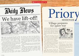 Children write short examples of direct speech that might have been spoken by some of the people mentioned in the newspaper report. Headlines Newspaper Poster Primary Ks2 Teaching Resource Scholastic